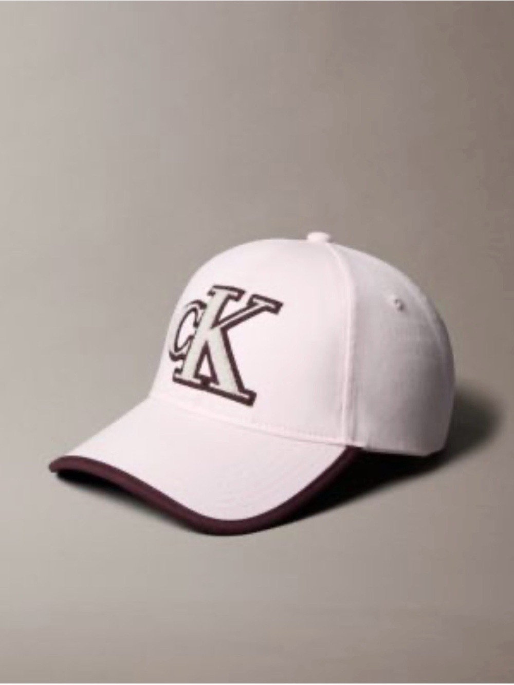 Calvin Klein Woman Texture Monogram Baseball Cap